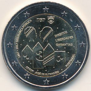 Португалия, 2 евро (2017 г.)