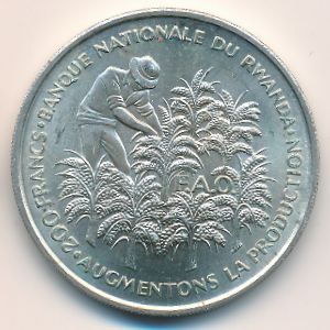 Руанда, 200 франков (1972 г.)