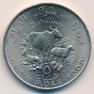 Сомали, 5 шиллингов (1970 г.)