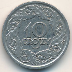 Польша, 10 грошей (1923 г.)
