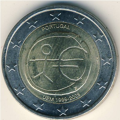 Portugal, 2 euro, 2009