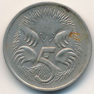 Австралия, 5 центов (1977 г.)