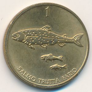 Словения, 1 толар (1996 г.)