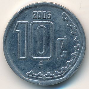Мексика, 10 сентаво (2006 г.)