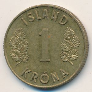 Исландия, 1 крона (1970 г.)