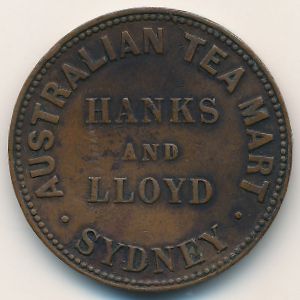Australia, 1/2 penny, 1857