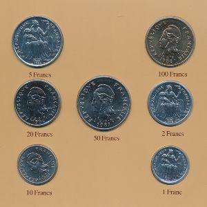 Французская Полинезия, Набор монет