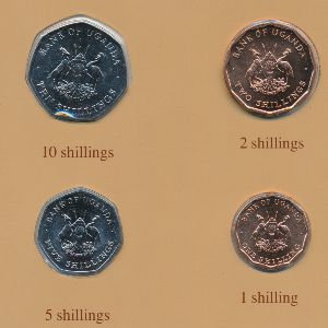 Уганда, Набор монет (1987 г.)