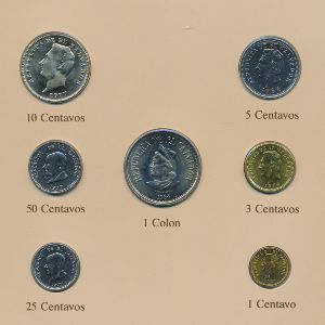 Сальвадор, Набор монет