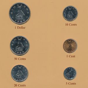 Зимбабве, Набор монет