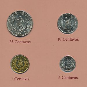 Гватемала, Набор монет