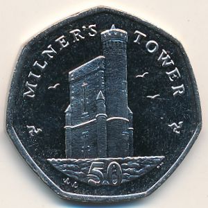 Остров Мэн, 50 пенсов (2007 г.)