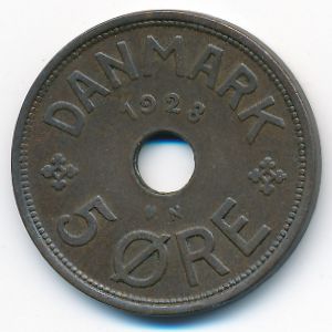 Дания, 5 эре (1928 г.)