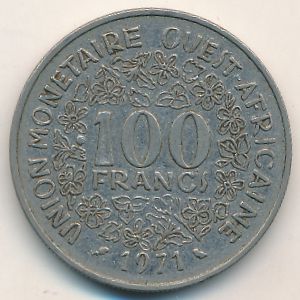 Западная Африка, 100 франков (1971 г.)