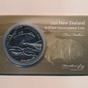 New Zealand, 5 dollars, 2008