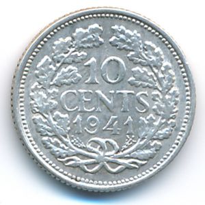 Netherlands, 10 cents, 1941