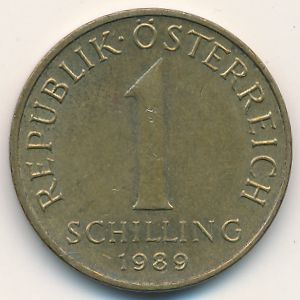 Австрия, 1 шиллинг (1989 г.)