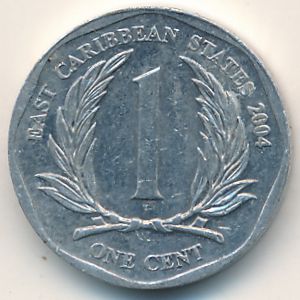 Восточные Карибы, 1 цент (2004 г.)