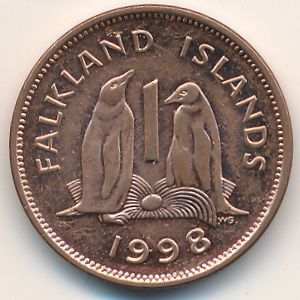 Фолклендские острова, 1 пенни (1998 г.)