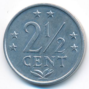 Антильские острова, 2 1/2 цента (1985 г.)