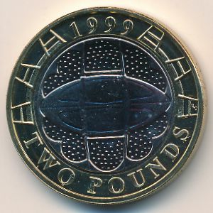 Великобритания, 2 фунта (1999 г.)