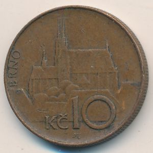 Чехия, 10 крон (1995 г.)