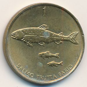 Словения, 1 толар (2001 г.)