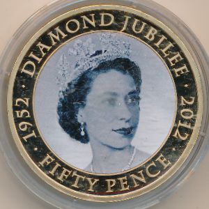 Jersey, 50 pence, 2011