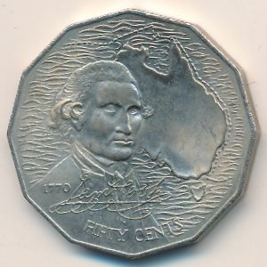 Австралия, 50 центов (1970 г.)