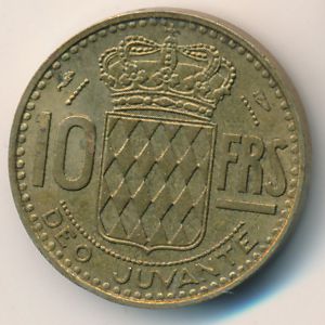 Монако, 10 франков (1951 г.)
