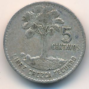Гватемала, 5 сентаво (1961 г.)