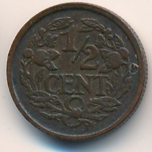 Нидерланды, 1/2 цента (1930 г.)