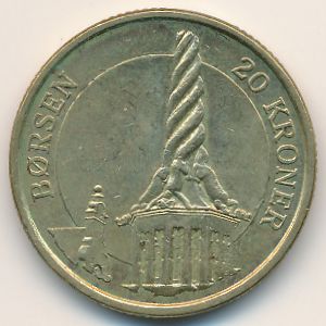 Denmark, 20 kroner, 2003