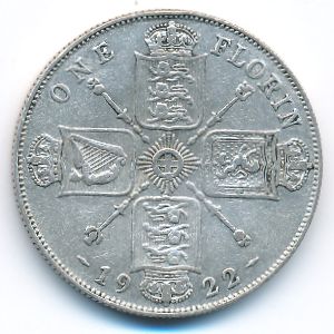 Великобритания, 1 флорин (1922 г.)