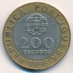 Португалия, 200 эскудо (1998 г.)