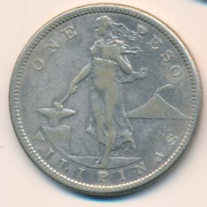 Филиппины, 1 песо (1907 г.)