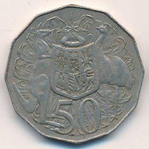 Австралия, 50 центов (1969 г.)