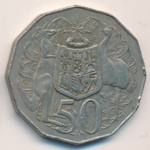 Австралия, 50 центов (1975 г.)
