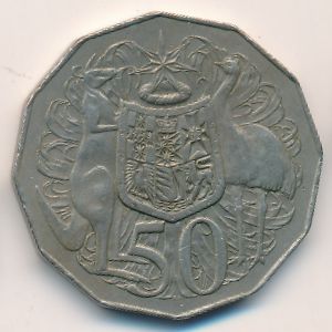 Австралия, 50 центов (1976 г.)