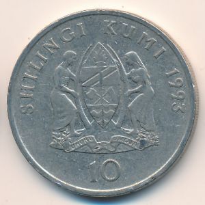 Танзания, 10 шиллингов (1993 г.)