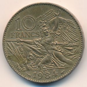 France, 10 francs, 1984