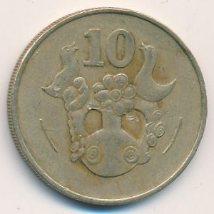 Кипр, 10 центов (1983 г.)