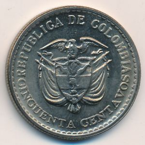 Колумбия, 50 сентаво (1965 г.)