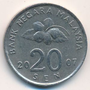 Malaysia, 20 sen, 2007