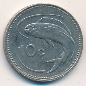 Мальта, 10 центов (1991 г.)