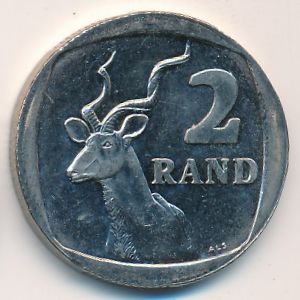 South Africa, 2 rand, 2002