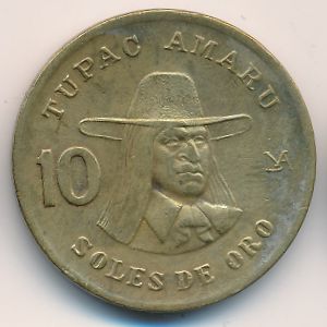Перу, 10 солей (1982 г.)