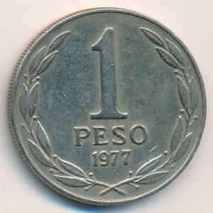 Чили, 1 песо (1977 г.)
