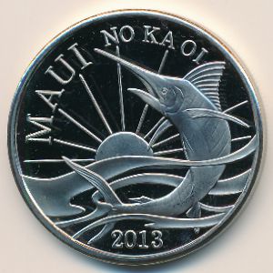 Гавайские острова., 2 доллара (2013 г.)