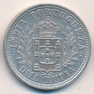 Португальская Индия, 1 рупия (1903 г.)